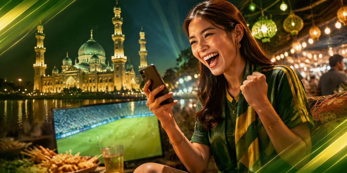 Pemain Malaysia mengakses pertaruhan sukan langsung melalui telefon pintar gemma4 di Putrajaya